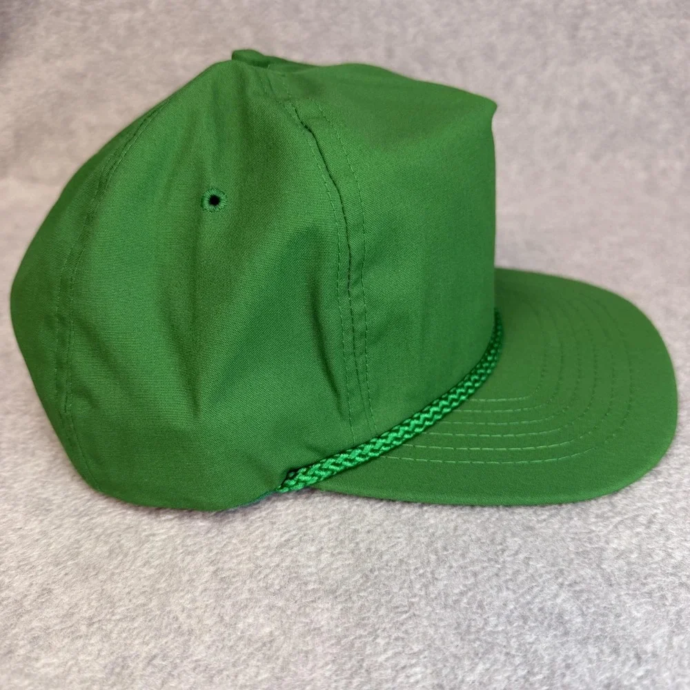 Embroider America Hat Cap Snap Back‎ Mens One Size Green Rope Blank Made USA